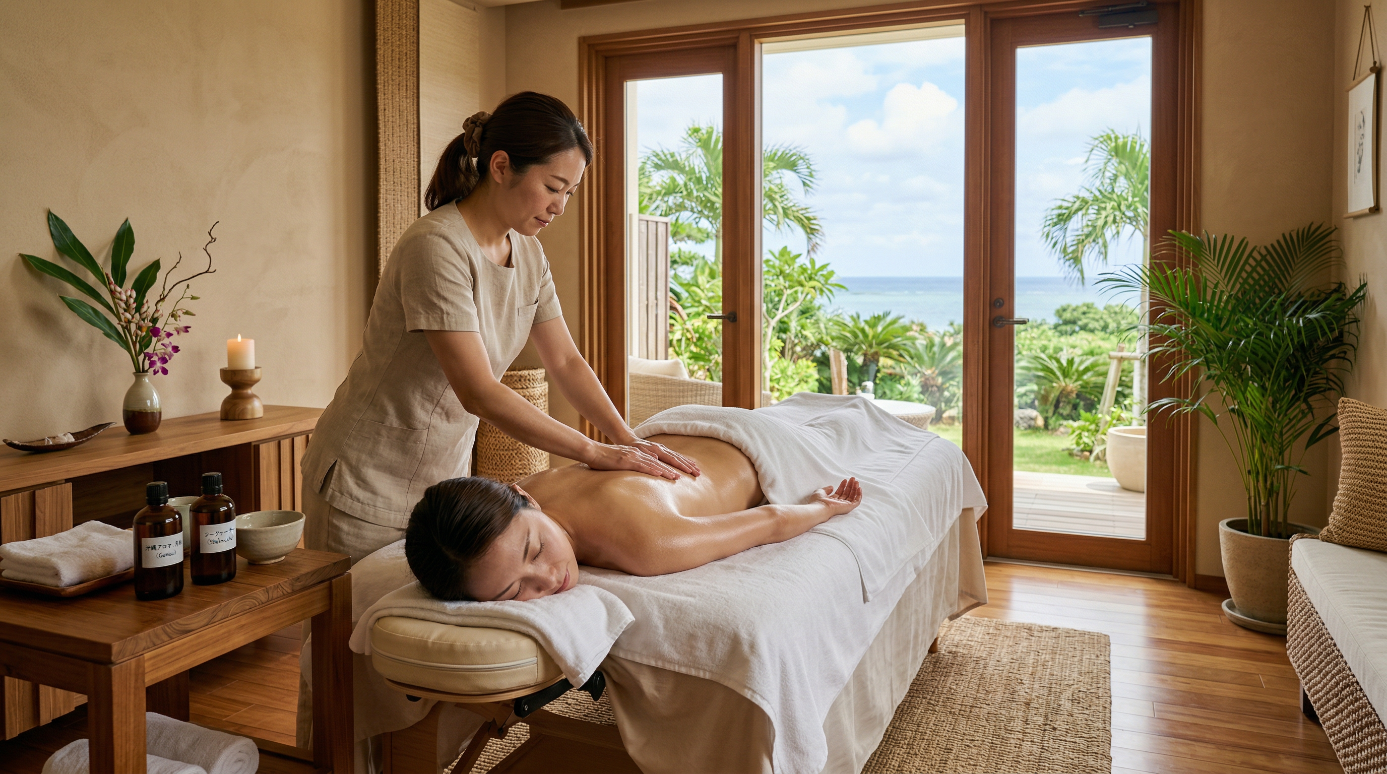 アロマオイルマッサージ